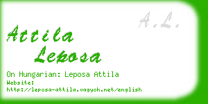 attila leposa business card